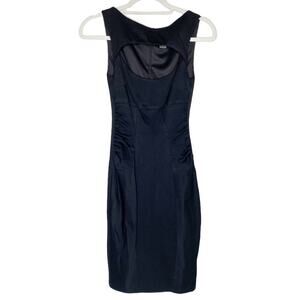 Vintage Cache Black Body Con Keyhole Dress Size 4